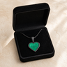 Black Finish Clever Heart Ash Resin Jewelry