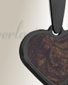 Black Finish Vaughn Heart Ash Resin Jewelry