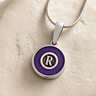 Silver Lilac Monogram Ash Resin Jewelry