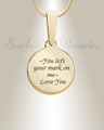 Gold Seafoam Monogram Ash Resin Jewelry