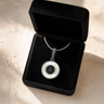 Black Finish Cream Monogram Ash Resin Jewelry