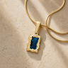 Gold Double Tree Ash Resin Jewelry