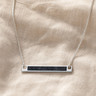 Silver Slate Barred Ash Resin Jewelry