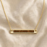 Gold Carob Barred Ash Resin Jewelry