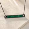 Black Finish Seafoam Barred Ash Resin Jewelry