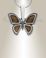 Lovable Butterfly Sterling Silver with Carob Ash Resin Jewelry