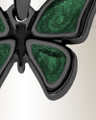 Lovable Butterfly Black Finish with Seafoam Resin Ash Resin Jewelry