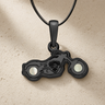 Riding Along Black Finish with Cream Ash Resin Jewelry