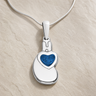 Holding You Close Sterling Silver with Cobalt Resin Ash Resin Jewelry