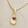Holding You Close Gold Plated with Mullberry Ash Resin Jewelry