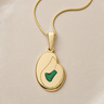 Beloved Gold Plated with Seafoam Ash Resin Jewelry