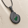 Beloved Black Finish with Seafoam Ash Resin Jewelry