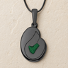 Beloved Black Finish with Seafoam Ash Resin Jewelry