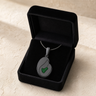 Beloved Black Finish with Seafoam Ash Resin Jewelry