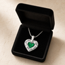 Woven Heart Sterling Silver with Seafoam Ash Resin Jewelry