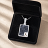 Admirable Rectangle Sterling Silver Ash Resin Jewelry