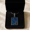 Amiable Rectangle Black Finish Ash Resin Jewelry