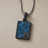 Amiable Rectangle Black Finish Ash Resin Jewelry