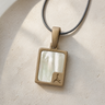 Congenial Rectangle Bronze Finish Ash Resin Jewelry