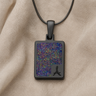 Breathtaking Rectangle Black Finish Ash Resin Jewelry