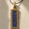 Lasting Long Rectangle Bronze Finish with Black Flame Opal Ash Resin Jewelry