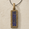 Lasting Long Rectangle Bronze Finish with Black Flame Opal Ash Resin Jewelry