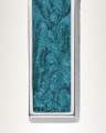 Cultured Cross Sterling Silver with Aqua Ash Resin Jewelry