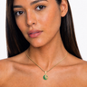 Love You To The Moon Black Finish with Black Flame Opal Ash Resin Jewelry