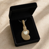 Holding You Close Bronze Finish with Cream Ash Resin Jewelry
