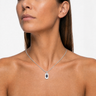 Honored Rectangle Black Finish with Opal Blue Waters Ash Resin Jewelry