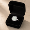 Women's Sterling Silver Granville Ash Ring with Crushed Cream Opal