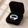 Men's Sterling Silver Desoto Ash Ring with Slate