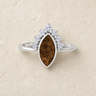 Women's Sterling Silver Lakeway Ash Ring with Carob