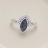 Women's Sterling Silver Lakeway Ash Ring with Slate