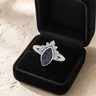 Women's Sterling Silver Lakeway Ash Ring with Slate