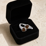 Women's Sterling Silver Rosalia Ash Ring with Carob