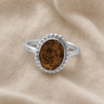 Women's Sterling Silver Bethany Ash Ring with Carob