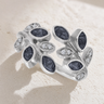 Women's Sterling Silver Chatelain Ash Ring with Slate