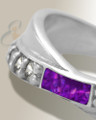 Women's Sterling Silver Claiborne Ash Ring with Lilac Pearl Opal