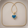 Solid 14K Gold Whitehall Heart Ash Resin Jewelry