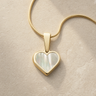 Solid 14K Gold Ravalli Heart Ash Resin Jewelry