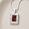 Solid 14K White Gold Snowberry Ash Resin Jewelry