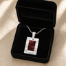 Solid 14K White Gold Snowberry Ash Resin Jewelry