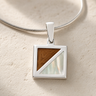 Solid 14K White Gold Piper Ash Resin Jewelry
