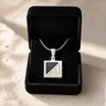 Solid 14K White Gold Solitude Ash Resin Jewelry