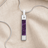 Solid 14K White Gold Holland Ash Resin Jewelry