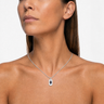 Solid 14K White Gold Honored Rectangle with Scarlet Pearl Opal Ash Resin Jewelry