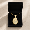 Solid 14K Gold Beloved with Cream Ash Resin Jewelry