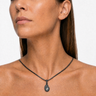 Solid 14K White Gold Beloved with Forest Ash Resin Jewelry