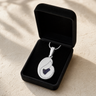Beloved Sterling Silver with Black Flame Opal Ash Resin Jewelry